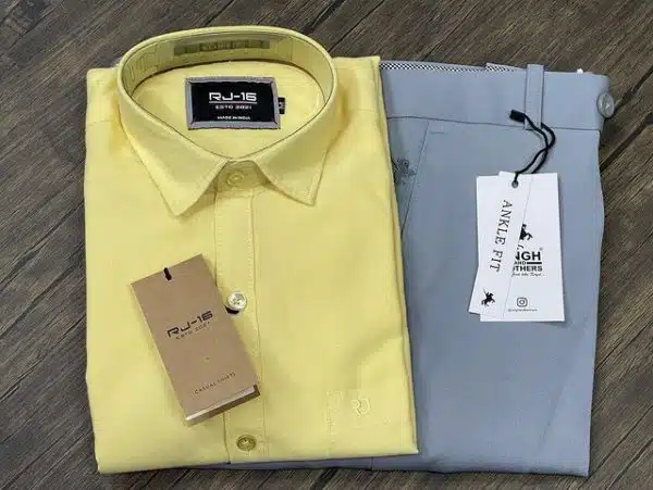 Yellow and Light Grey Pant combinations